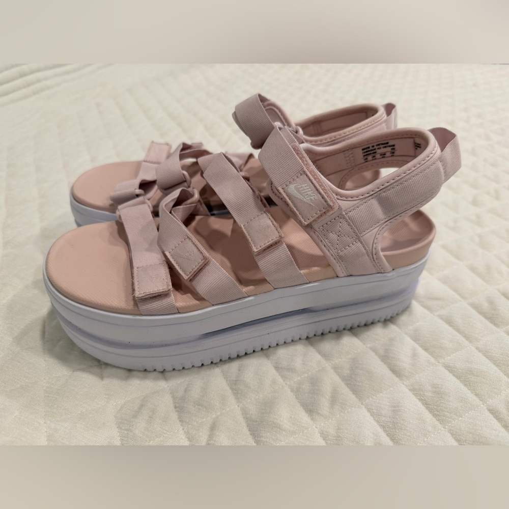 Nike Women's Light Pink Platform Sandals